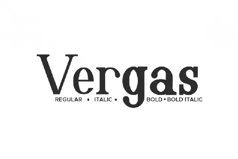 Vergas font