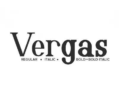 Vergas font