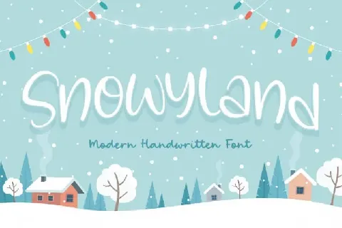 Snowyland Modern Handwritten font
