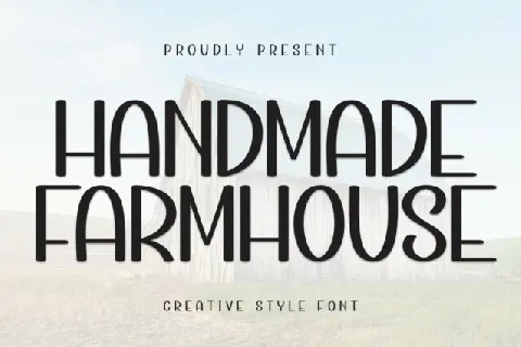 Handmade Farmhouse Display font
