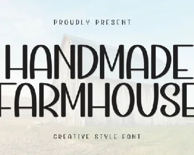 Handmade Farmhouse Display font