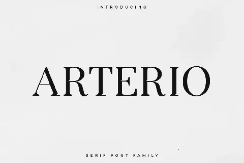 Arterio font