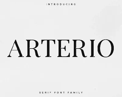 Arterio font