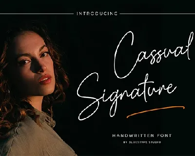 Cassual Signature font