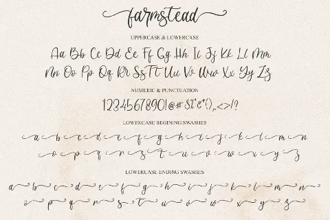 Farmstead Demo font