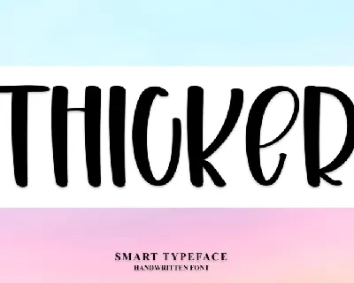 Thicker Typeface font