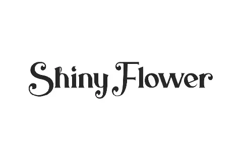 Shiny Flower font