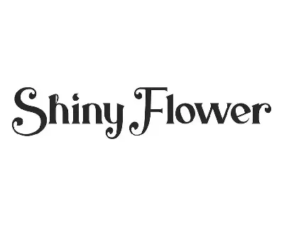 Shiny Flower font