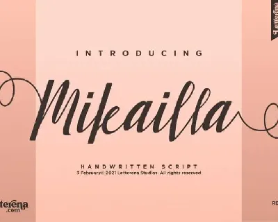 Mikailla Calligraphy font