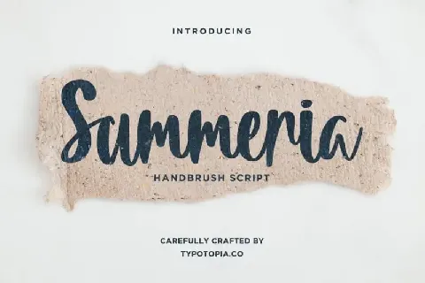 Summeria Handbrush Script font