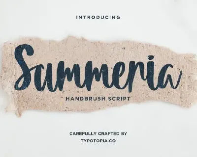 Summeria Handbrush Script font