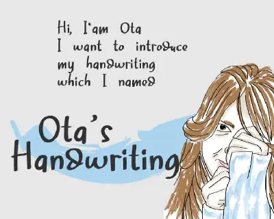 Ota’s Handwriting font