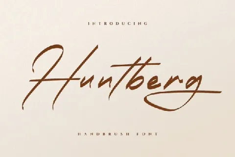 Huntberg font