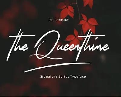 The Queenthine font