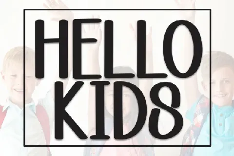 Hello Kids Display font