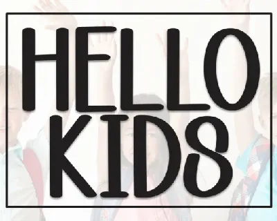 Hello Kids Display font