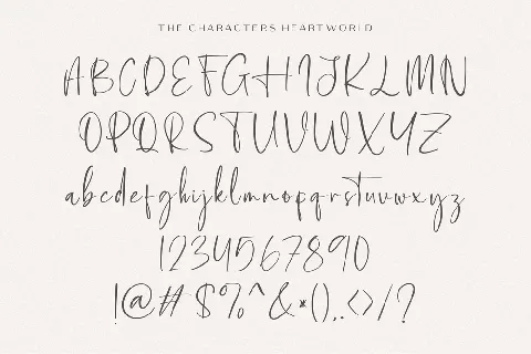 Heartworld font