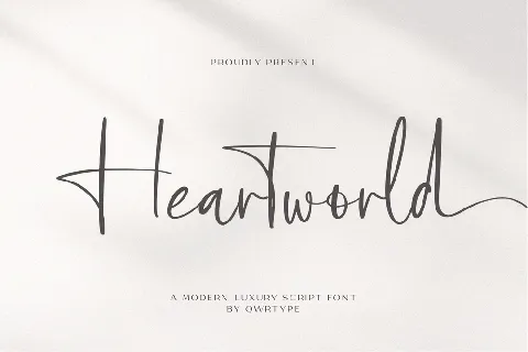 Heartworld font