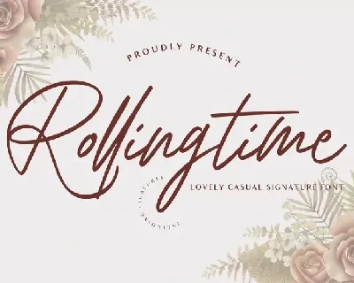 Rolling Time font