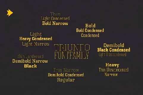 Triunfo Family font