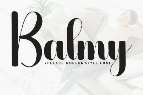 Balmy Script font