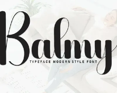 Balmy Script font