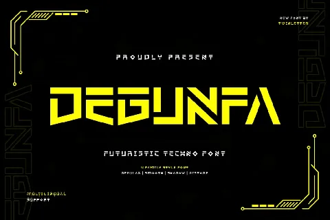 DEGUNFA Trial font