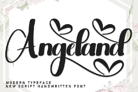 Angeland Script font