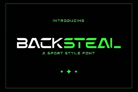 Backsteal font