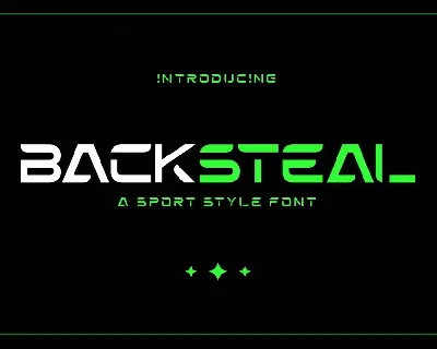 Backsteal font