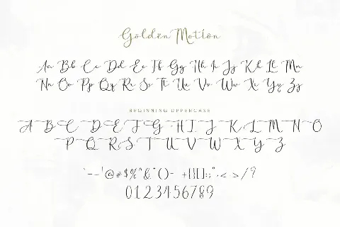 Golden Motion Demo Version font