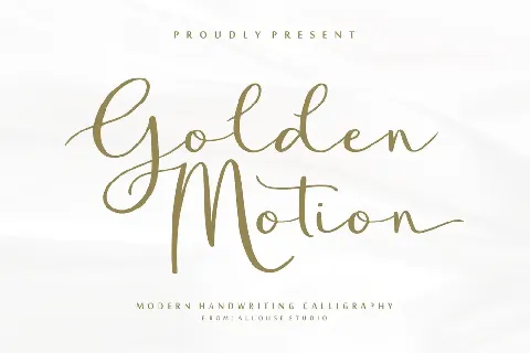 Golden Motion Demo Version font