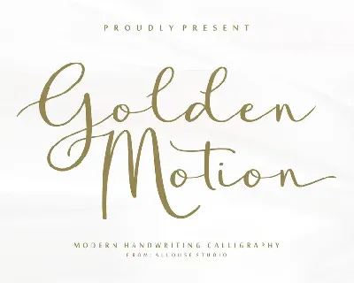 Golden Motion Demo Version font