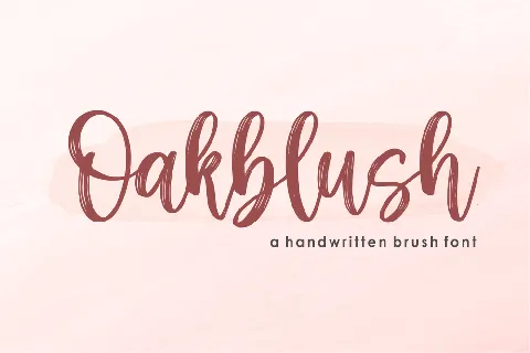 Oakblush font