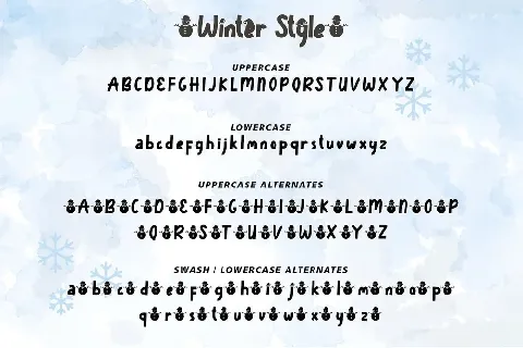 Winter Style font