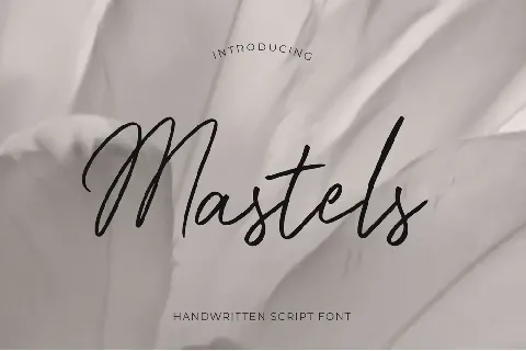 Mastels demo font