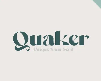 Quaker font