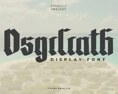 The Osgiliath Display font