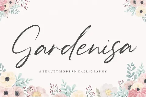 Gardenisa Beauty Calligraphy font