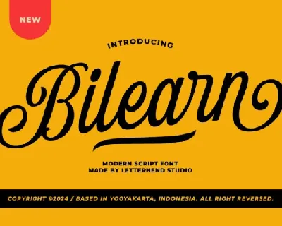 Bilearn font