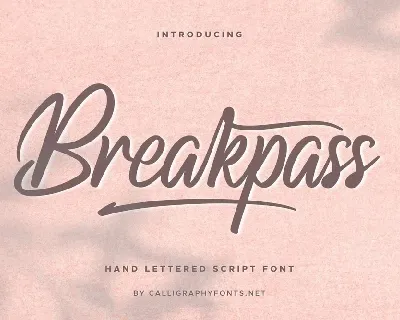 Breakpass font