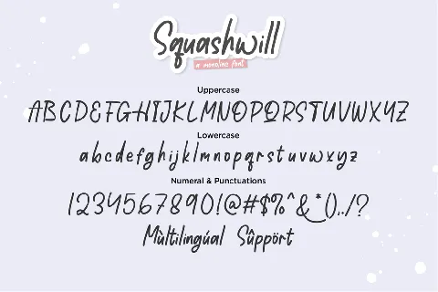 Squashwill font