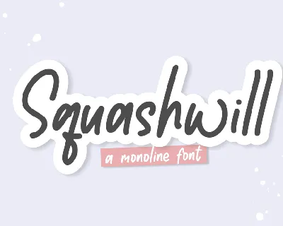 Squashwill font