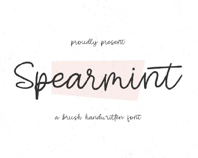 Spearmint font