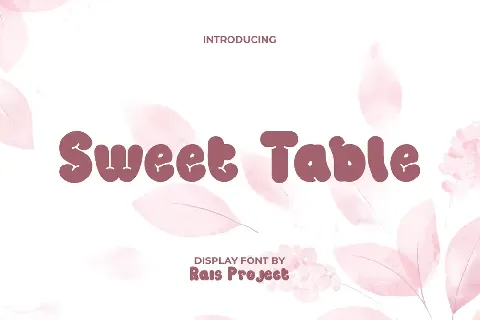Sweet Table Demo font