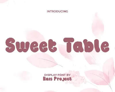 Sweet Table Demo font