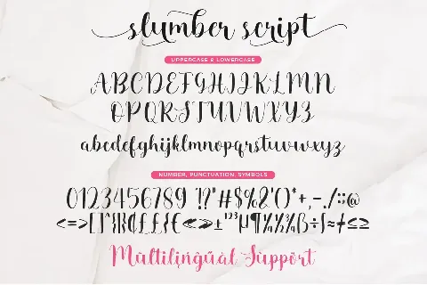 Slumber Script font