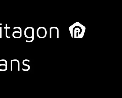 Pitagon Sans Family font