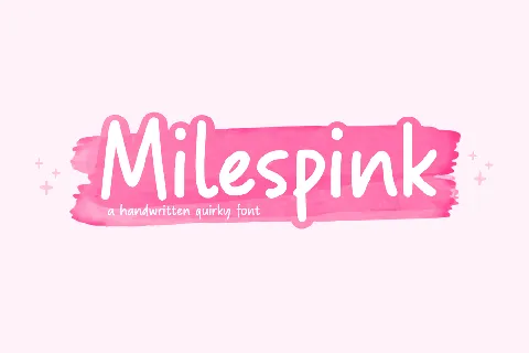 Milespink font