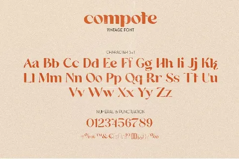 Compote font